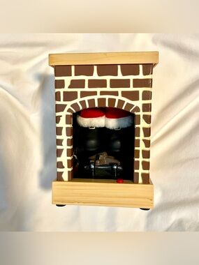 *RARE* GEMMY Fireplace Santa  Stuck in Chimney - Animated/Talking/Kicking Boots